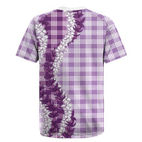 Violet Hawaii Palaka Rugby Jersey Hawaiian Honohono Lei