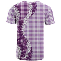 Violet Hawaii Palaka T Shirt Hawaiian Honohono Lei LT05 - Polynesian Pride