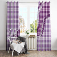 Violet Hawaii Palaka Window Curtain Hawaiian Honohono Lei