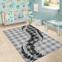 Gray Hawaii Palaka Area Rug Hawaiian Honohono Lei