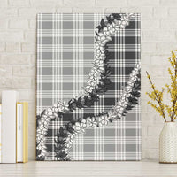 Gray Hawaii Palaka Canvas Wall Art Hawaiian Honohono Lei LT05 Without Frame Gray - Polynesian Pride