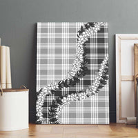 Gray Hawaii Palaka Canvas Wall Art Hawaiian Honohono Lei LT05 - Polynesian Pride