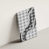 Gray Hawaii Palaka Canvas Wall Art Hawaiian Honohono Lei LT05 - Polynesian Pride