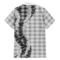 Gray Hawaii Palaka Family Matching Mermaid Dress and Hawaiian Shirt Hawaiian Honohono Lei