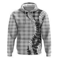 Gray Hawaii Palaka Hoodie Hawaiian Honohono Lei