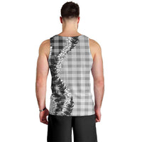 Gray Hawaii Palaka Men Tank Top Hawaiian Honohono Lei