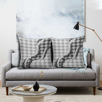 Gray Hawaii Palaka Pillow Cover Hawaiian Honohono Lei LT05 - Polynesian Pride