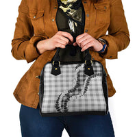 Gray Hawaii Palaka Shoulder Handbag Hawaiian Honohono Lei