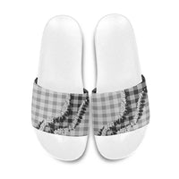 Gray Hawaii Palaka Slide Sandals Hawaiian Honohono Lei LT05 Gray - Polynesian Pride