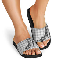 Gray Hawaii Palaka Slide Sandals Hawaiian Honohono Lei LT05 - Polynesian Pride