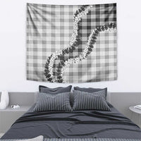 Gray Hawaii Palaka Tapestry Hawaiian Honohono Lei