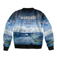New Zealand Wanaka Air Show Bomber Jacket With Maori Pattern