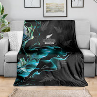 New Zealand Marathon Blanket Silver Fern Paua Shell Simple Style