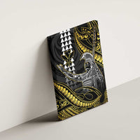 Hawaii King Kamehameha The Great Canvas Wall Art Gold Tribal Tattoo