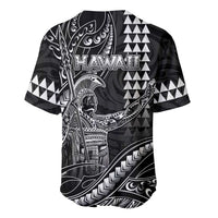 Hawaii King Kamehameha The Great Baseball Jersey Black Tribal Tattoo