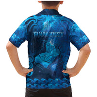 Personalised New Zealand Mother's Day Family Matching Mermaid Dress and Hawaiian Shirt Ko Te Whaea Te Takere O Te Waka