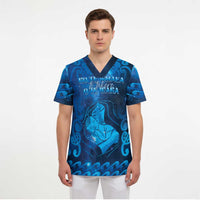 Personalised New Zealand Mother's Day Scrub Top Ko Te Whaea Te Takere O Te Waka - Polynesian Pride