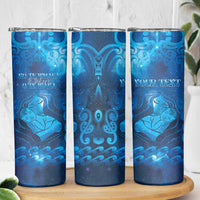 Personalised New Zealand Mother's Day Skinny Tumbler Ko Te Whaea Te Takere O Te Waka