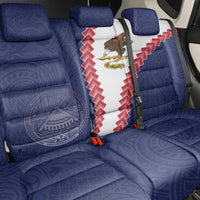 American Samoa Eagle Back Car Seat Cover Polynesian Tribal Pattern Curve Style