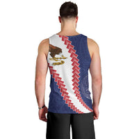 American Samoa Eagle Men Tank Top Polynesian Tribal Pattern Curve Style