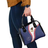 American Samoa Eagle Shoulder Handbag Polynesian Tribal Pattern Curve Style