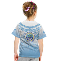 Micronesia Constitution Day Kid T Shirt Polynesian Tribal Tattoo Simple Style