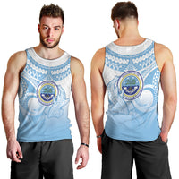 Micronesia Constitution Day Men Tank Top Polynesian Tribal Tattoo Simple Style