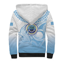 Micronesia Constitution Day Sherpa Hoodie Polynesian Tribal Tattoo Simple Style LT05 - Polynesian Pride