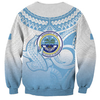 Micronesia Constitution Day Sweatshirt Polynesian Tribal Tattoo Simple Style LT05 - Polynesian Pride