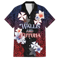 Wallis and Futuna Uvea Hawaiian Shirt Victory Day With Frangipani LT05 Black - Polynesian Pride