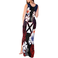 Wallis and Futuna Uvea Tank Maxi Dress Victory Day With Frangipani LT05 - Polynesian Pride