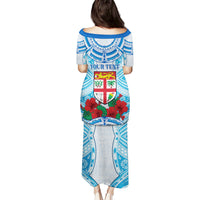 Personalised Fiji Ratu Sir Lala Sukuna Day Puletasi Hibiscus Tapa Pattern LT05 - Polynesian Pride