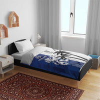 Fiji And Scotland Rugby Bedding Set Fijian Palm Tree With Thistle Together