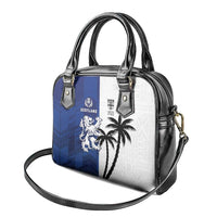 Fiji And Scotland Rugby Shoulder Handbag Fijian Palm Tree With Thistle Together