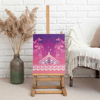New Zealand Matariki Canvas Wall Art Maori Marae Purple Galaxy