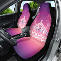 New Zealand Matariki Car Seat Cover Maori Marae Purple Galaxy