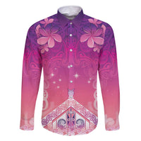 New Zealand Matariki Family Matching Mermaid Dress and Hawaiian Shirt Maori Marae Purple Galaxy