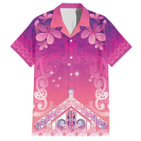 New Zealand Matariki Family Matching Short Sleeve Bodycon Dress and Hawaiian Shirt Maori Marae Purple Galaxy