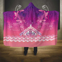 New Zealand Matariki Hooded Blanket Maori Marae Purple Galaxy