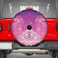 New Zealand Matariki Spare Tire Cover Maori Marae Purple Galaxy