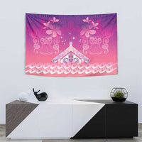 New Zealand Matariki Tapestry Maori Marae Purple Galaxy