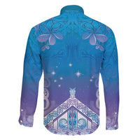 New Zealand Matariki Family Matching Mermaid Dress and Hawaiian Shirt Maori Marae Cyan Galaxy