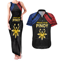 Philippines Independence Day Couples Matching Tank Maxi Dress and Hawaiian Shirt Proud To Be Pinoy