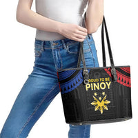 Philippines Independence Day Leather Tote Bag Proud To Be Pinoy LT05 - Polynesian Pride