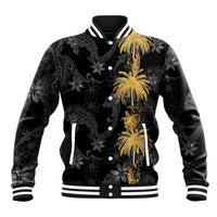 Hawaiian Honu And Surfboards Baseball Jacket Gold Style - Polynesian Pride
