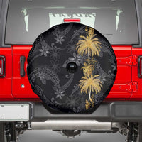 Hawaiian Honu And Surfboards Spare Tire Cover Gold Style LT05 - Polynesian Pride