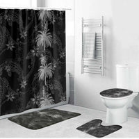 Hawaiian Honu And Surfboards Bathroom Set Silver Style - Polynesian Pride
