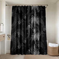 Hawaiian Honu And Surfboards Bathroom Set Silver Style - Polynesian Pride