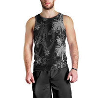 Hawaiian Honu And Surfboards Men Tank Top Silver Style - Polynesian Pride
