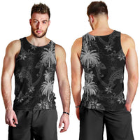 Hawaiian Honu And Surfboards Men Tank Top Silver Style - Polynesian Pride